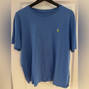 Polo Ralph Lauren Shirt Size Extra Large XL Blue Tee Short Sleeve Small Pony Men